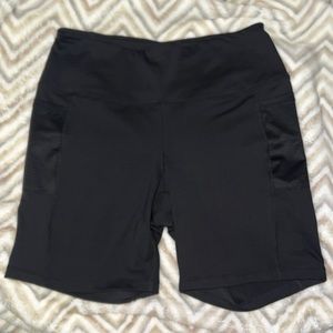 Reebok black bike shorts